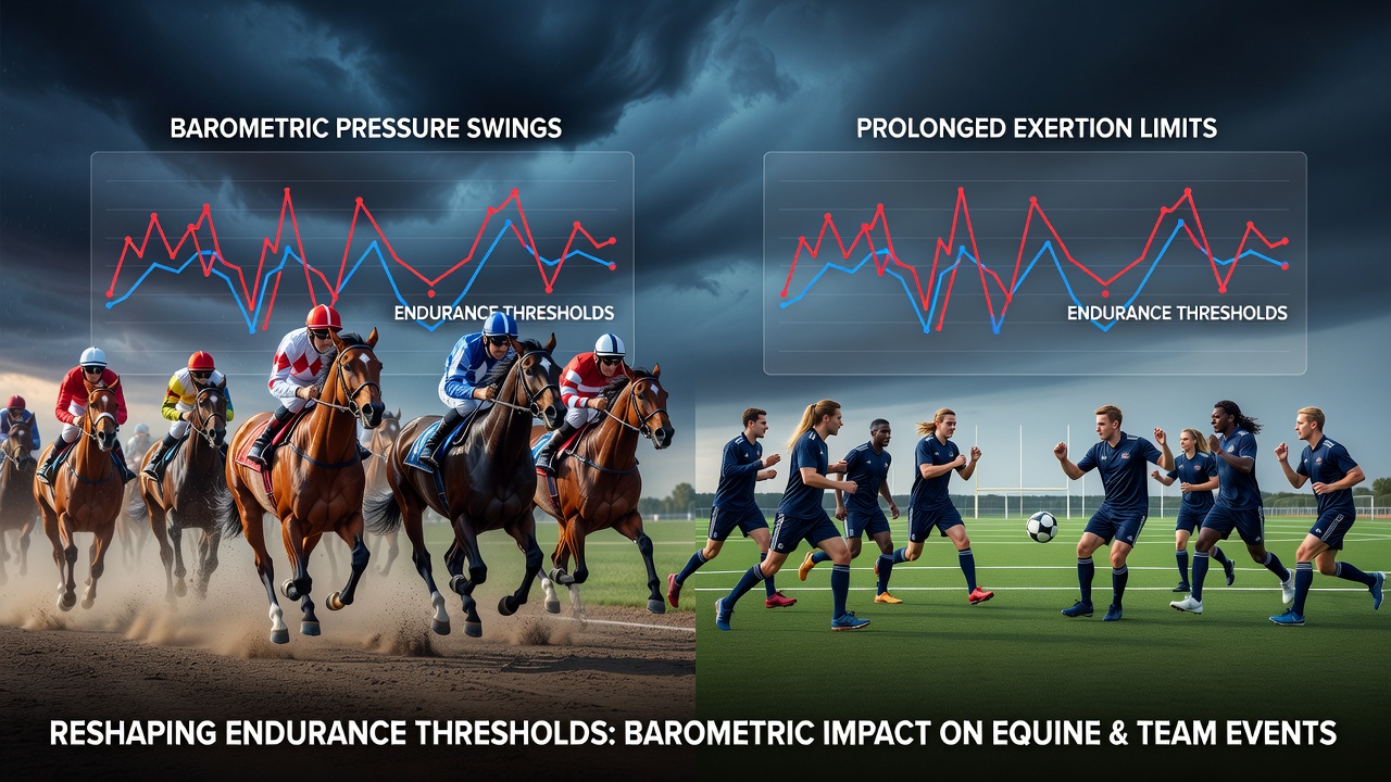Barometric pressure monitoring equipment used during equine endurance events and team sports analysis