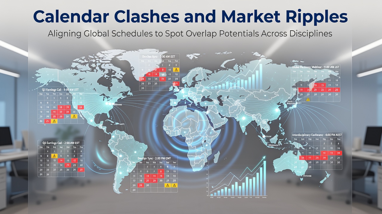 Global calendar overlaps across finance, academia, and international events create scheduling pressures that influence market timing