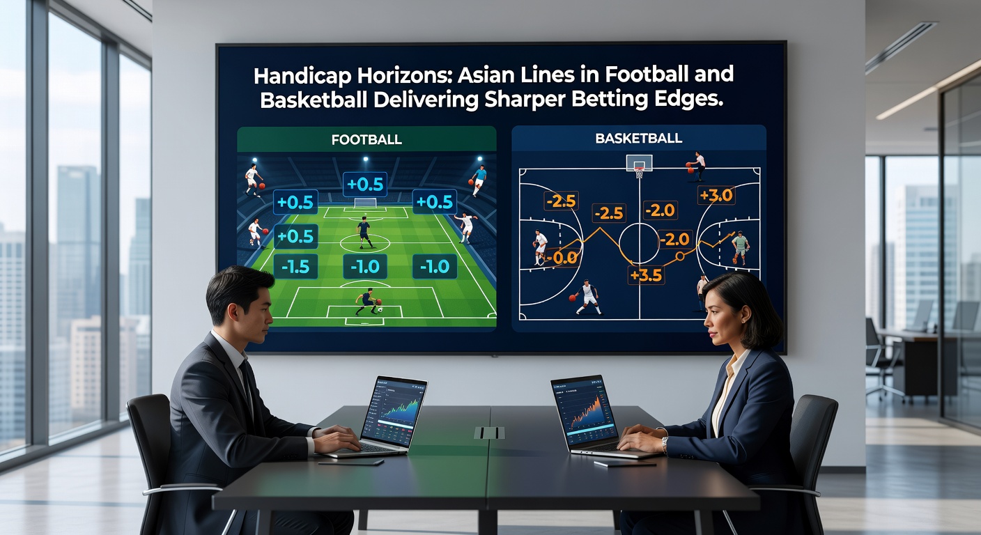 Close-up of a mobile betting app displaying live Asian handicap adjustments during an NBA game, with basketball court action blurred in the background