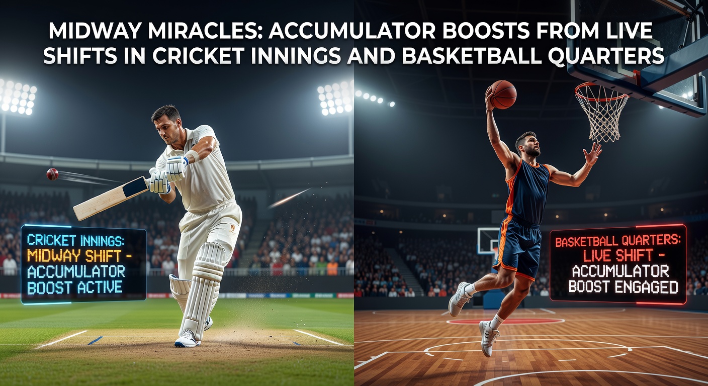 A tense cricket innings unfolding with players mid-shift, batsmen running between wickets as fielders react to sudden momentum changes