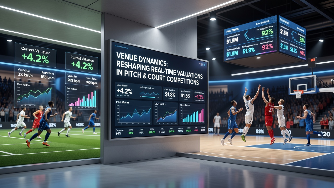 Live monitoring of court and pitch conditions during mid-competition adjustments